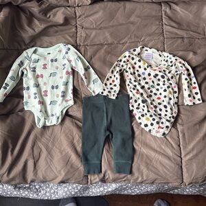 Butterfly Baby Outfit Set - Tea and HA bundle, 3-6 months